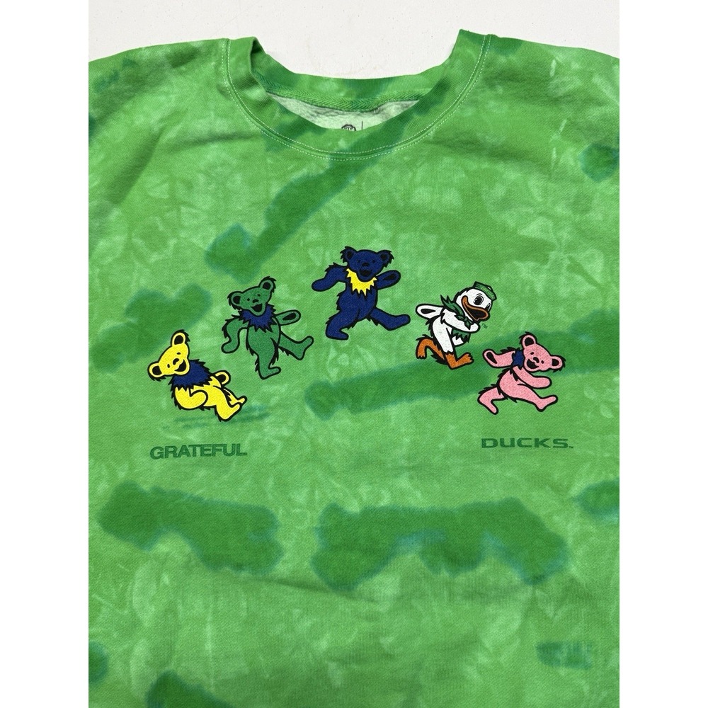 Nike Sweater Men's XXL Greatful Dead x Oregon Ducks Tie Dye Crew Neck NWT